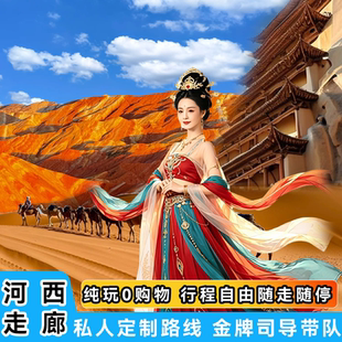 兰州武威乌鞘岭冰沟河张掖七彩丹霞嘉峪关敦煌莫高窟河西走廊包车