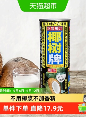 椰树椰汁正宗植物蛋白椰奶椰汁245ml*24罐/箱海南特产饮料