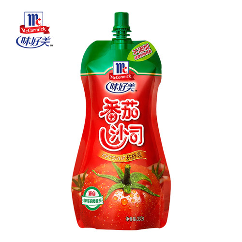 味好美番茄沙司330g 360g挤挤装家用蘸薯条意面手抓饼披萨