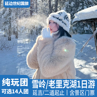 长白山雪岭老里克湖一日游延吉二道白河出发跟团游 可选14人团