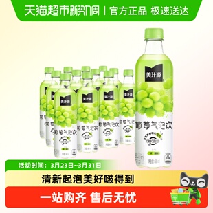 可口可乐美汁葡萄气泡饮果汁气泡饮480ml 12瓶