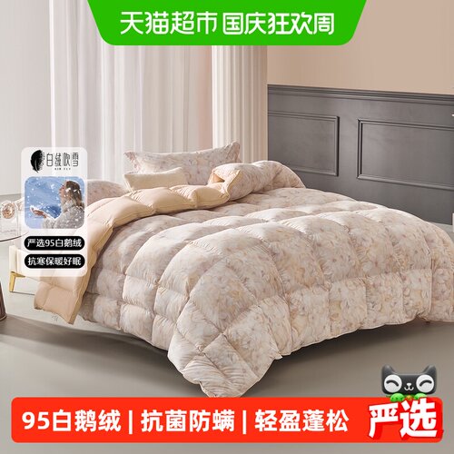 水星家纺A类抗菌防螨羽绒被