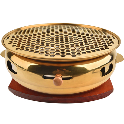 钛金色日式大号炭烤炉