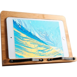 木质手机桌面支架学生网课写字放ipad平板电脑固定支撑架大号儿童学习画画绘画可调整折叠升降架子ip pro木头