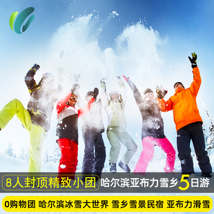 【8人团】【无购物】哈尔滨亚布力雪乡+【冰雪大世界】 5天4晚