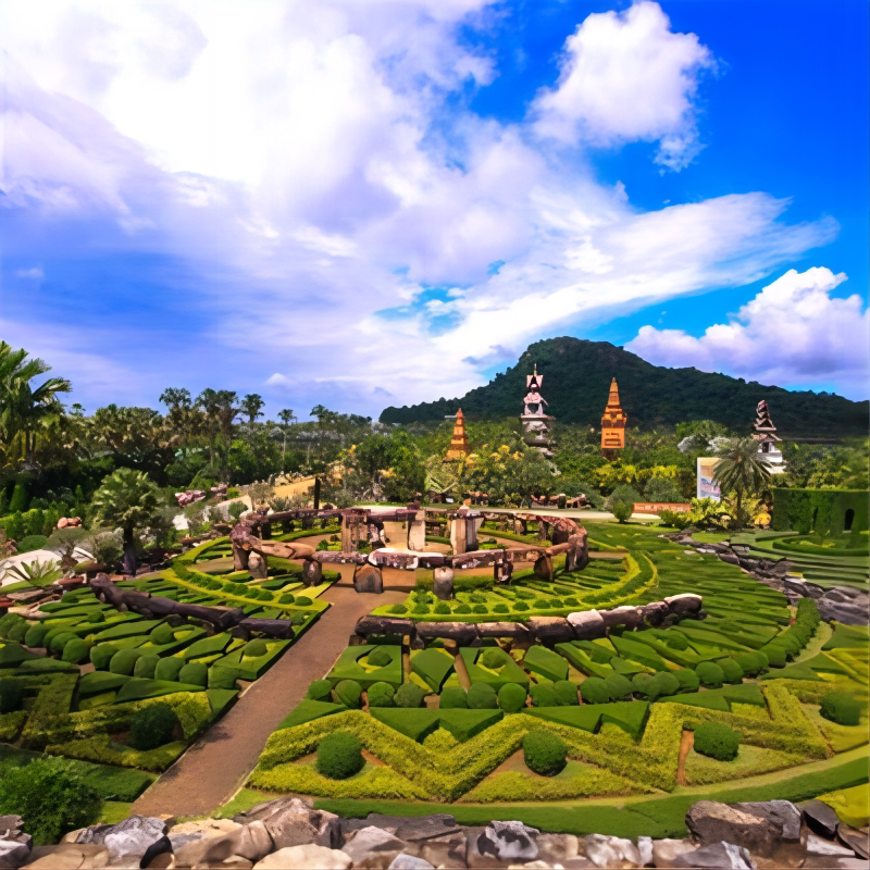 [东芭乐园-大门票+观光巴士+泰式自助午餐+表演]芭提雅东芭乐园大门票+观光车+泰式自助午餐+表演