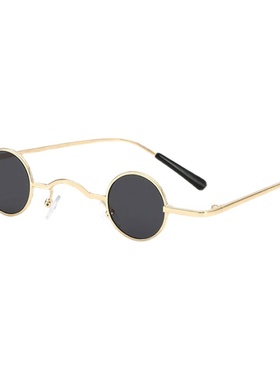 迷你小眼镜男潮墨镜圆形复古小框