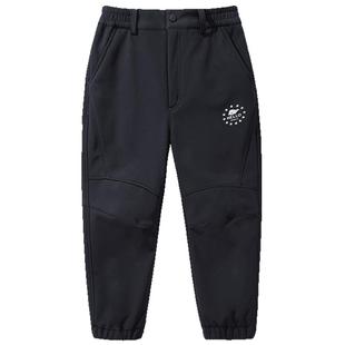 伯希和户外儿童软壳裤男童女童防风保暖休闲长裤柔软亲肤运动裤子