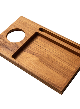 皇吉柚木缅甸干泡支撑简约风茶盘