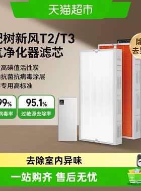 适配树新风空气净化器滤芯T2/proT3全效除甲醛雾霾抗病毒过滤器网