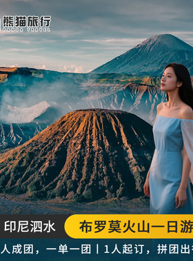 印尼泗水布罗莫Bromo火山日出一日游4-15人拼小团可升级包团1人起