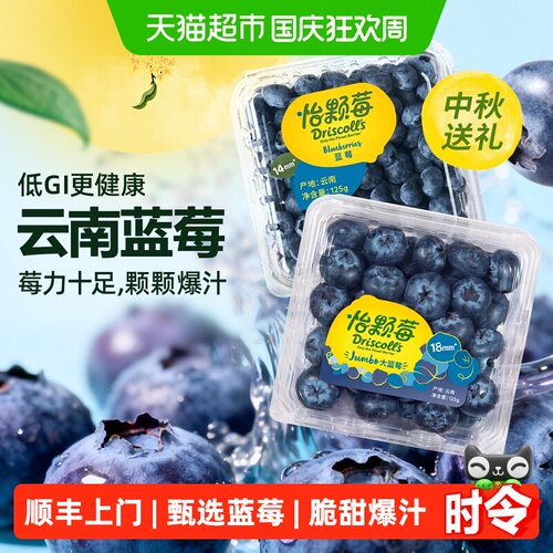 怡颗莓云南蓝莓颗颗饱满爆汁脆甜