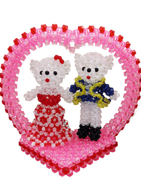 创意情侣礼物串珠客厅摆件