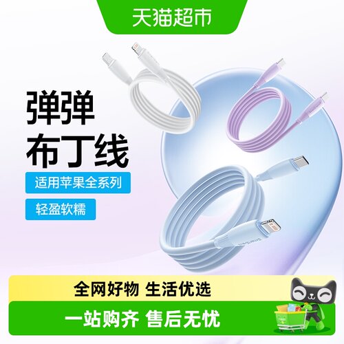 闪魔苹果双Typec快充抗拉数据线