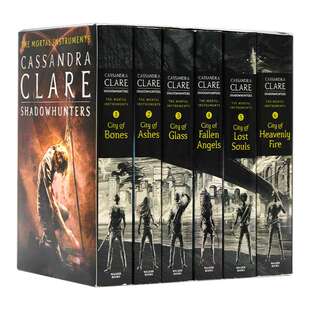 The Mortal Instruments Boxed Set 英文原版小说 圣杯神器 骸骨之城 6册盒装 英版 英文版奇幻恐怖悬疑小说书 进口电影原著书籍