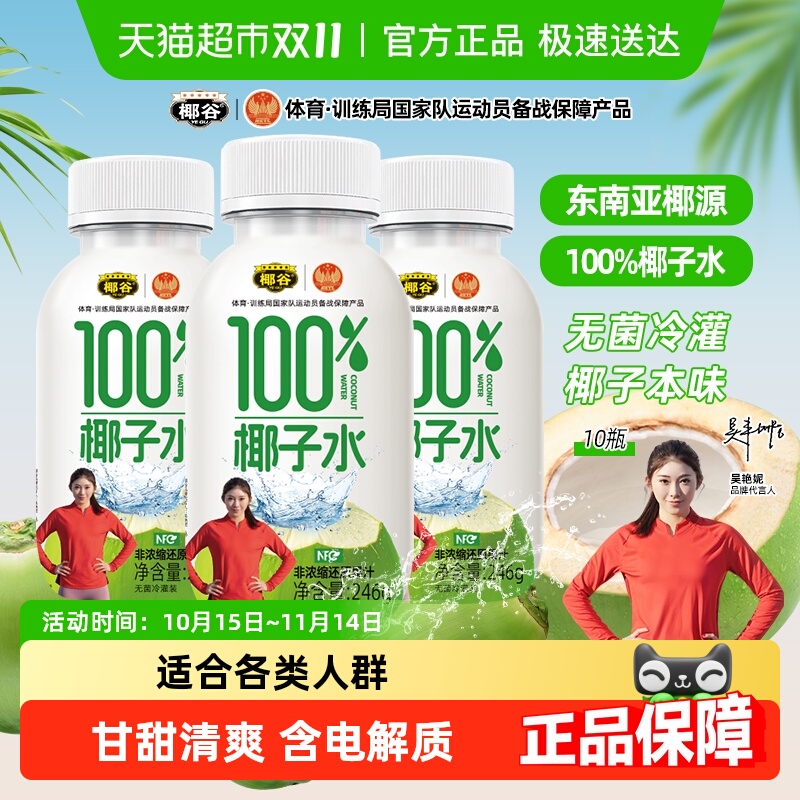 椰谷富含电解质椰子水