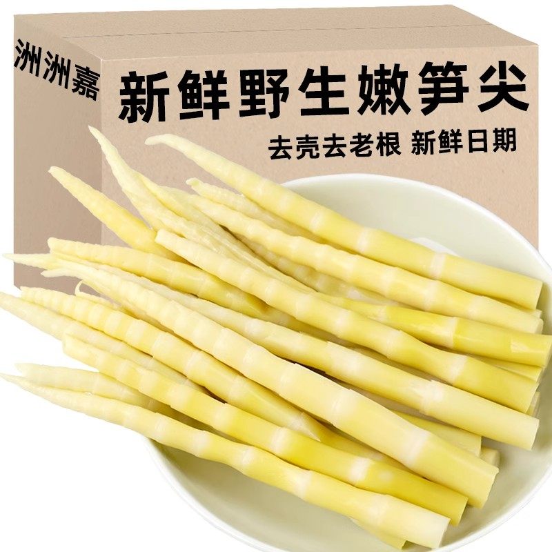 高山小竹笋新鲜春笋袋装罗汉笋方竹笋水竹笋嫩笋尖火锅食材笋商用