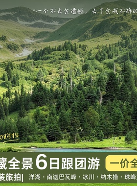 珠峰雅鲁藏布大峡谷羊湖西藏全景六日五晚全程含氧跟团游