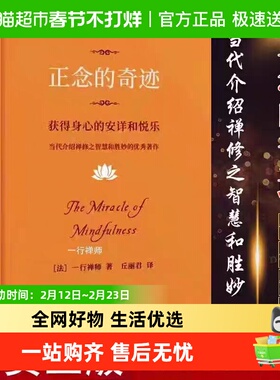 精装正念的奇迹一行禅师获得身心的安详和悦乐宗教知识读物