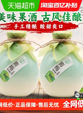 浙一家青梅味米酒500ml*2瓶女士低度微醺果酒聚餐酒水送礼佳品