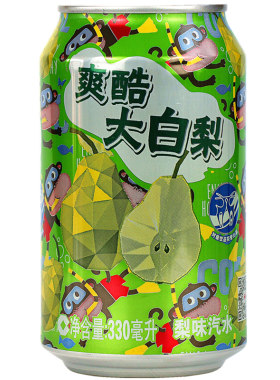 果味碳酸饮料330ml大白梨汽水