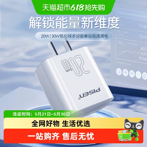 Pisen/品胜20W氮化镓套装充电器