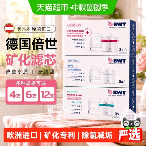 倍世德国滤芯净水壶过滤泥沙铁锈