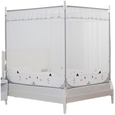 诗诺兰防止掉床三开门拉链帐子