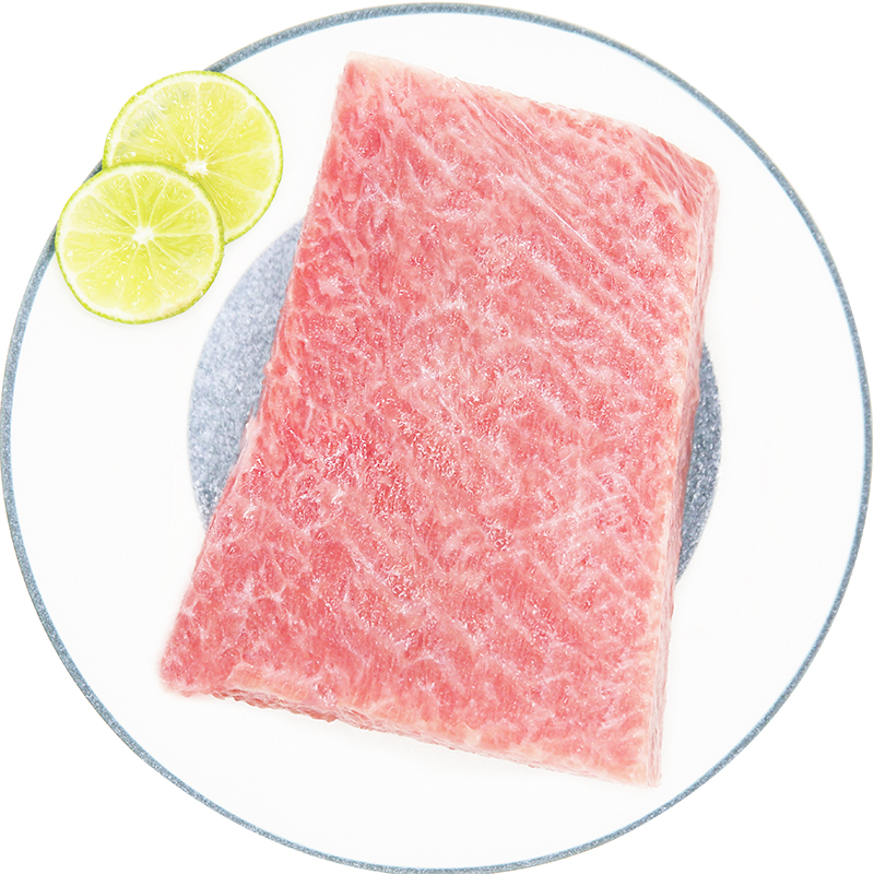 金槍魚刺身大腹O-Toro魚腩生魚片200g藍(lán)旗金槍魚精修去皮霜降大脂