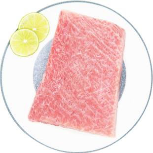 金枪鱼刺身大腹O-Toro鱼腩生鱼片200g蓝旗金枪鱼精修去皮霜降大脂