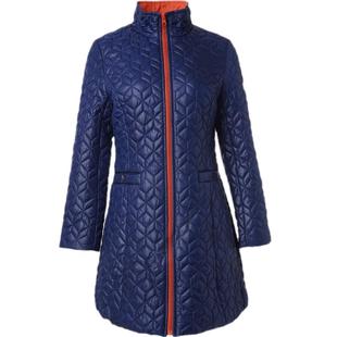 贝特如妈妈装棉服冬新装棉衣时尚立领中长款大衣中老年女装外套YQ