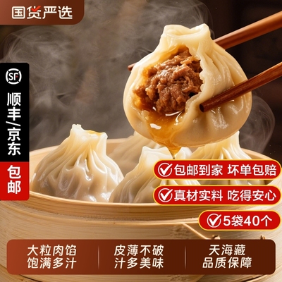 天海藏薄皮爆汁牛肉包40个速食