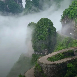 [张家界天门山国家森林公园-AB线套票+扶梯+山顶观光小缆车票]张家界旅游订票