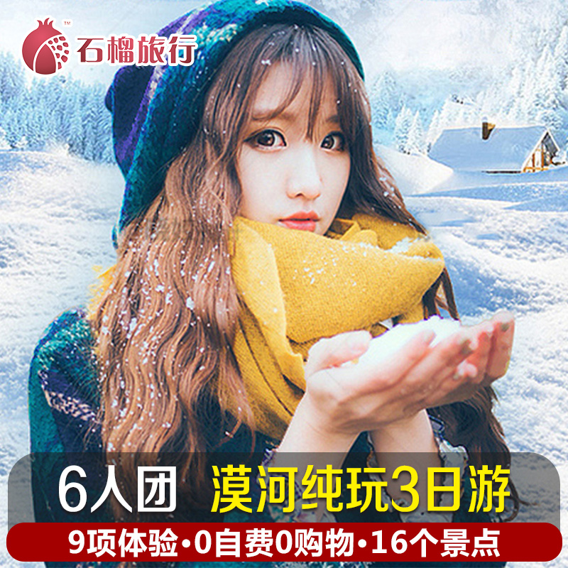 【6人小团】东北哈尔滨漠河旅游北极村漠河三日游跟团游纯玩包车