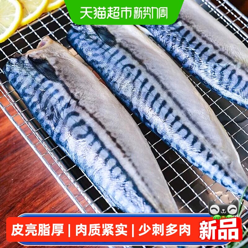 灵略挪威进口北极物产青花鱼片冷冻海鲜水产品日式鲭鱼深海青占鱼