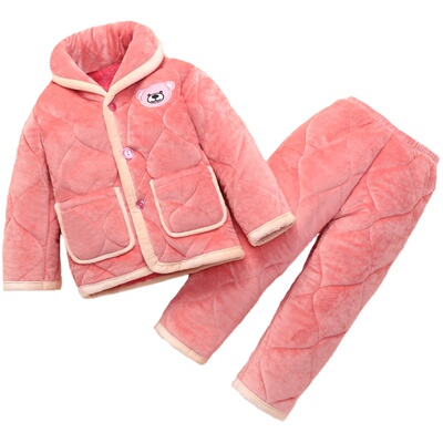 女童睡衣珊瑚绒冬季加绒加厚
