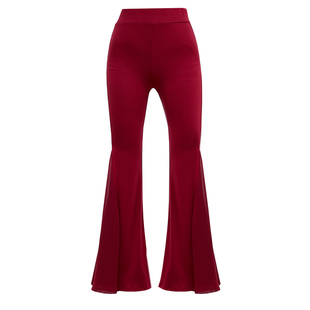 形体舞蹈裤女喇叭裤成人艺考模特走秀基训练功服古典现代拉丁长裤