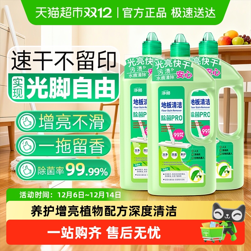 净狮除垢杀菌地板清洁剂