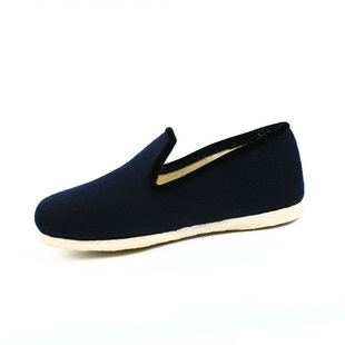 内联升棉鞋男鞋北京布鞋冬季手工千层底保暖呢子大舌棉鞋8148A