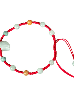 本命年红绳翡翠十二生肖手链编织绳情侣简约时尚手绳闺蜜男女礼物