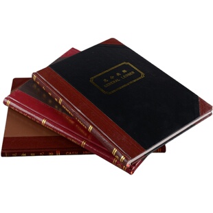 立信记账本外币银行存款日记账本双币现金日记账明细分类账中英文总分类账订本式外资企业用老会计财册本账簿