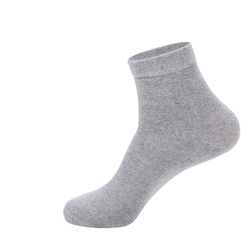南极人袜子男士中筒长袜透气吸汗秋冬季中厚纯色长筒商务长款男袜