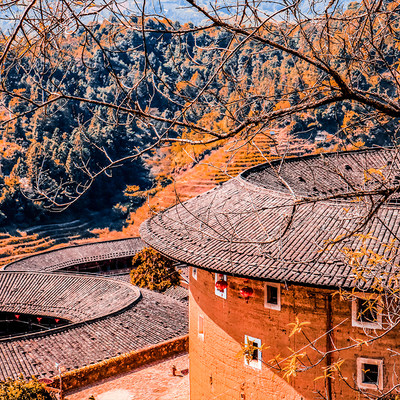 福建南靖土楼厦门出发漳州云水谣一日游永定土楼田螺坑可选6-8人