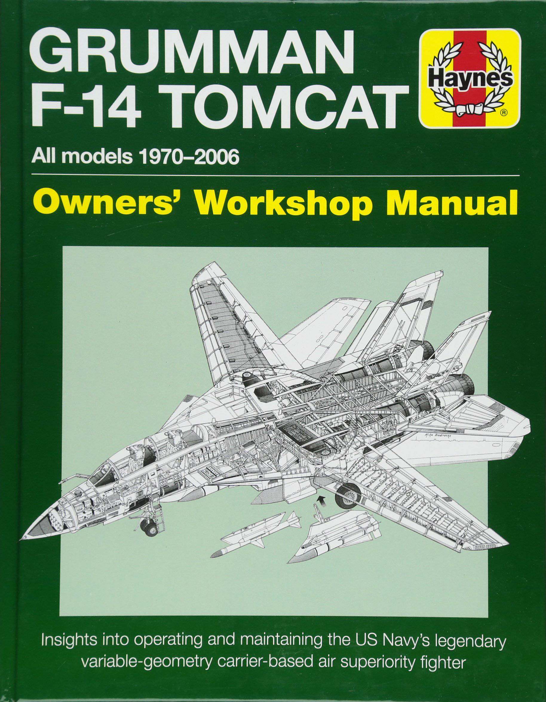 英文原版 haynes手册 格鲁曼f-14"雄猫"战斗机大揭秘 gruman f-14