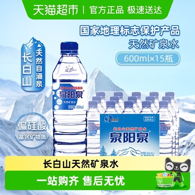 泉阳泉天然矿泉水600ml*15瓶