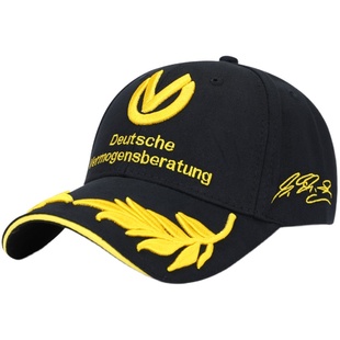 舒马赫F1赛车帽秋天车迷纪念帽棒球帽麦穗太阳帽遮阳帽秋季鸭舌帽