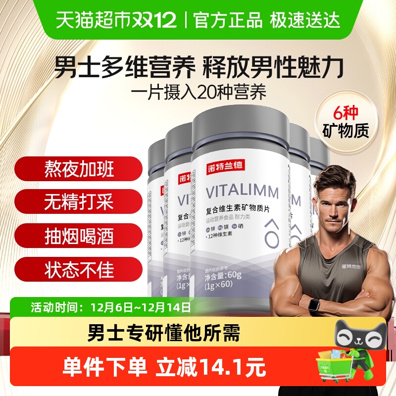 诺特兰德多种维生素B族男士