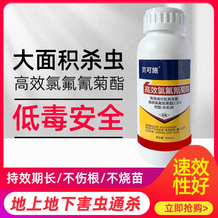 贝可施2.5%高效氯氟氰菊酯蚜虫杀虫剂
