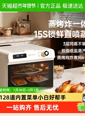 OUNIN欧宁32L台式蒸烤箱蒸烤炸一体机家用三合一大容量多功能蒸汽