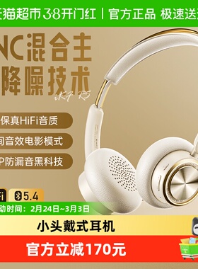 IKF R5降噪头戴式耳机复古高颜值无线蓝牙时尚OOTD美拉德艺术风